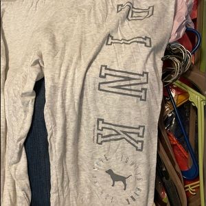 Vintage PINK capri cut off cotton loungers